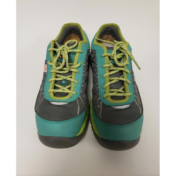 CATERPILLAR Women's ERGO Composite Toe Safety Shoes Grey/Green US Size 7.5 - Picture 4 of 16